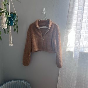 Tan fluffy jacket!